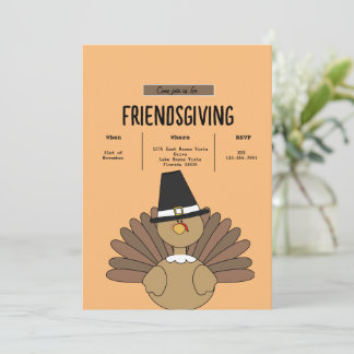 Simple Friendsgiving Einladung