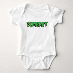 Simple Funny Punny Niedlich "ZomBaby" Zombie Baby Strampler