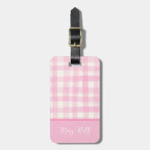 Simple Girly Pink Hand Gezeichnet Watercolor Gingh