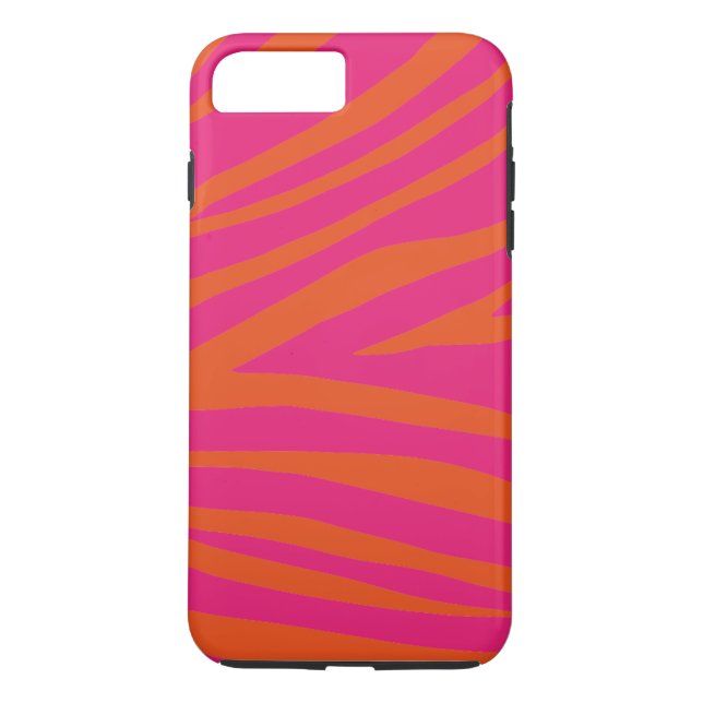 Simple Girly Zebra Streifen Textur Personalisiert Case-Mate iPhone Hülle (Rückseite)