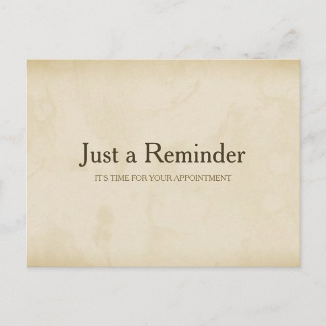 Simple Gold Grunge Moderne Erinnerung Postkarte (Vorderseite)