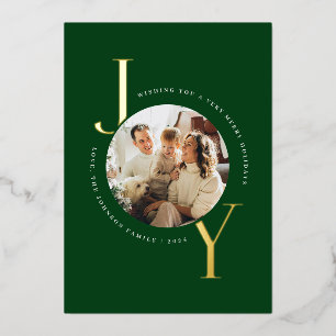 Simple Gold Joy Folieneinladung