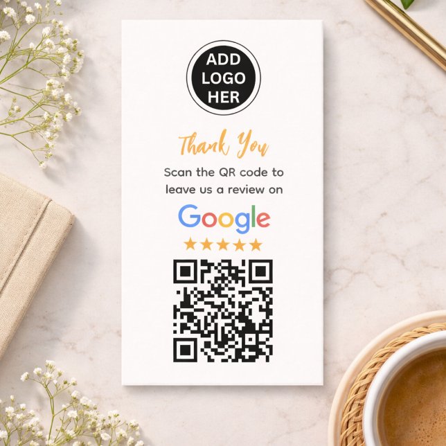 Simple Google Review Request|Modern Small Business Telefonnummerkarte (Simple Google Review Request|Modern Small Business Calling Card
)
