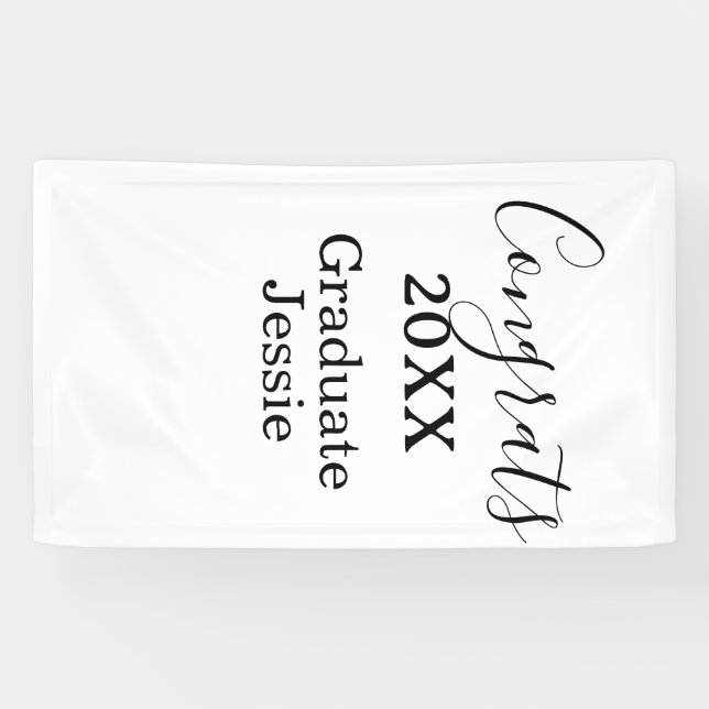 Simple graduation congratulations minimal add clas banner (Horizontal)