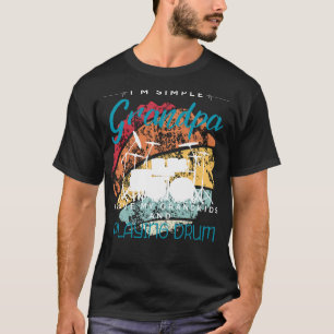 Simple Grandpas Drumbeat Liebe - Comicisches T-Shi T-Shirt