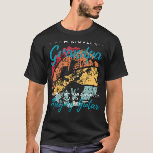 Simple Grandpas Guitar Liebe - Spielbares T-Shirt