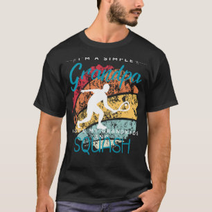 Simple Grandpas Squash Passion - Spielvolles T-Shi T-Shirt