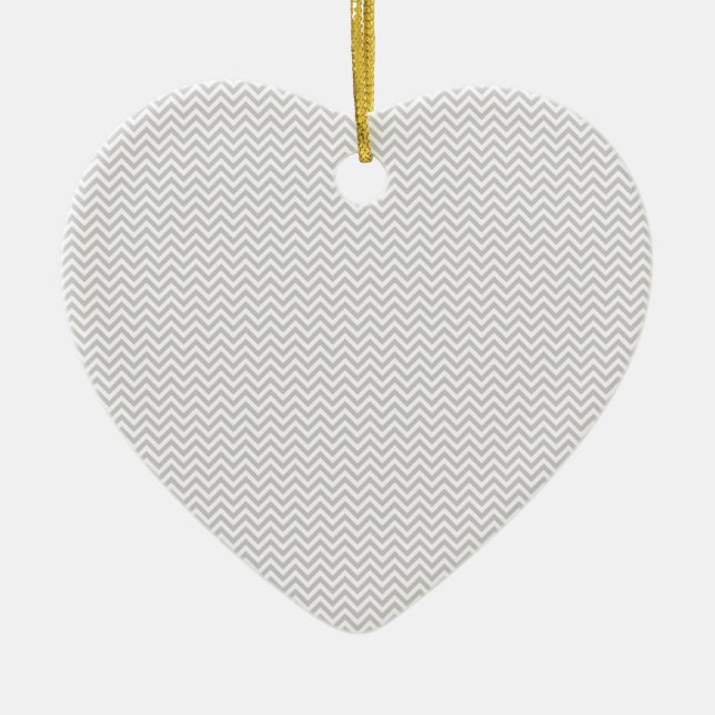 Simple Gray ZigZag Keramikornament (Vorne)