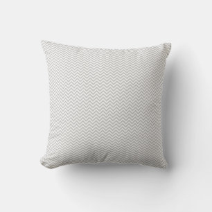 Simple Gray ZigZag Kissen