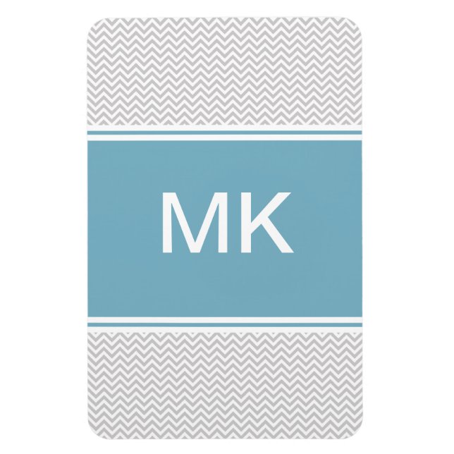 Simple Gray ZigZag Magnet (Vertikal)