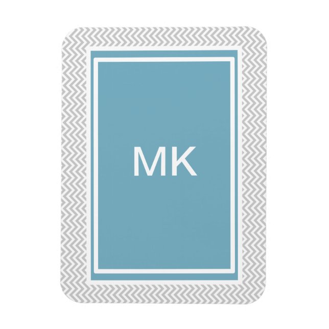 Simple Gray ZigZag Magnet (Vertikal)