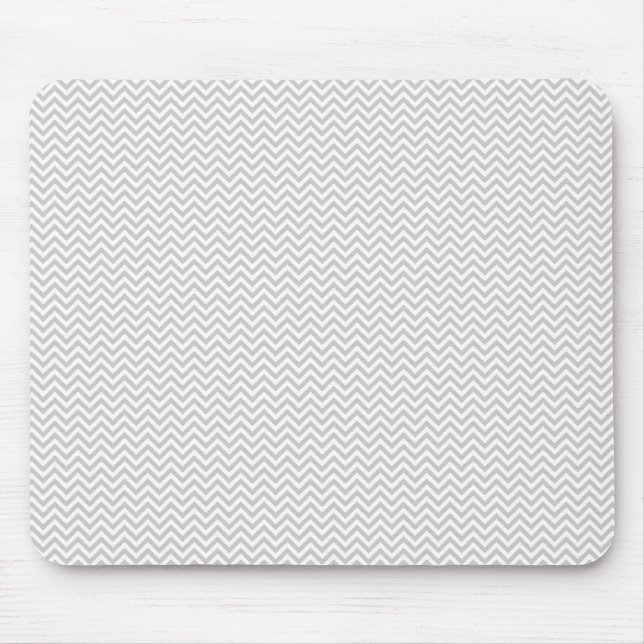 Simple Gray ZigZag Mousepad (Vorne)