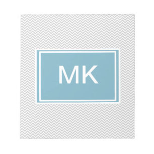 Simple Gray ZigZag Notizblock