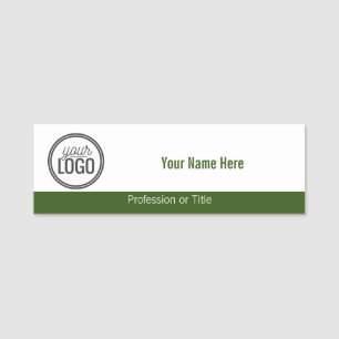 Simple Green Band mit Ihrem Logo Professional Namensschild
