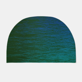Simple Green Blue Aquamarin Abstrakt Scribble Fußmatte