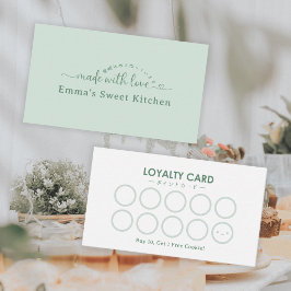 Simple Green Made with Love Bakery Rewards Loyalty Visitenkarte