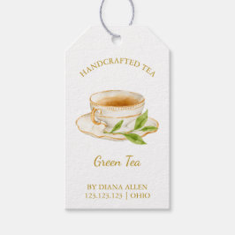 Simple Green Tea Hang Tag Geschenkanhänger