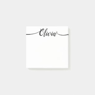 Simple Handwritten Calligraphy Script Post-it Klebezettel