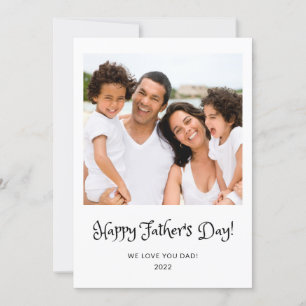 Simple Happy Father's Day Script-Foto Karte