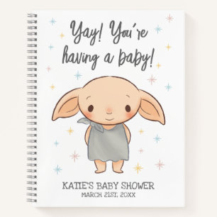 Simple Harry Potter - Dobby Baby Shower Notizbuch