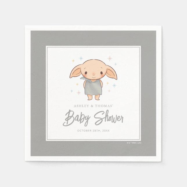 Simple Harry Potter - Dobby Baby Shower Serviette (Vorderseite)
