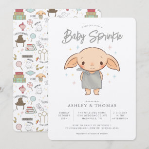 Simple Harry Potter - Dobby Baby Sprinkle Einladung