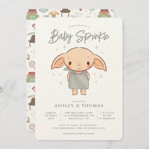 Simple Harry Potter - Dobby Baby Sprinkle Einladung