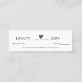 Simple Heart Elegant Treuekarte