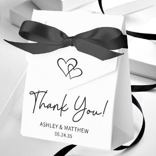 Simple Hearts Wedding Vielen Dank Geschenkschachtel