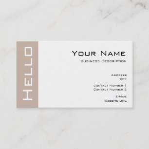 Simple Hello Business Karte