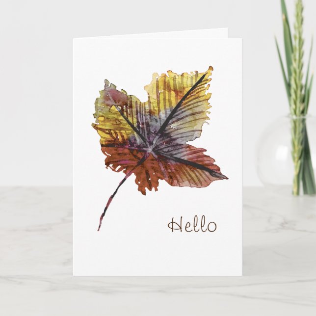 Simple Hello Card for Friend Karte (Vorderseite)