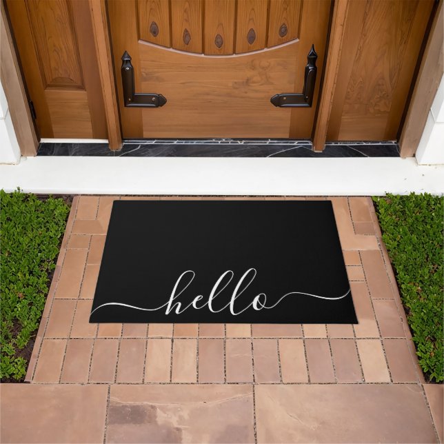 Simple Hello Welcome Fußmatte (Außenbereich)