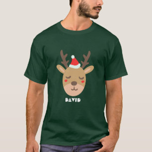 Simple Holiday Cool Trendy Rentier Weihnachten T-Shirt