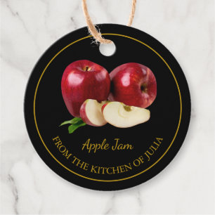 Simple Homemade Apple Jam Hang Tag Geschenkanhänger