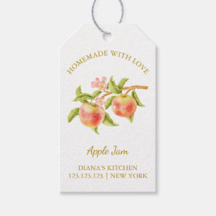 Simple Homemade Apple Jam Hang Tag l White Geschenkanhänger