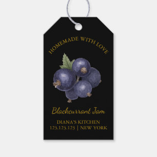 Simple Homemade Blackcurrant Jam Hang Tag Geschenkanhänger