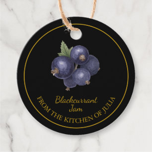 Simple Homemade Blackcurrant Jam Hang Tag Geschenkanhänger