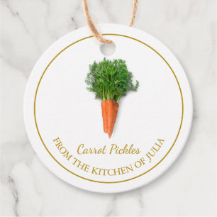 Simple Homemade Carrot Pickles Hang Tag Geschenkanhänger