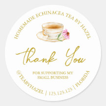 Simple Homemade Echinacea Tee Danke Label