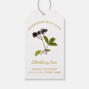 Simple Homemade Elderberry Jam Hang Tag l Black Geschenkanhänger