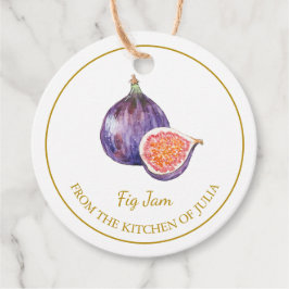 Simple Homemade Fig Jam Hang Tag l White Geschenkanhänger