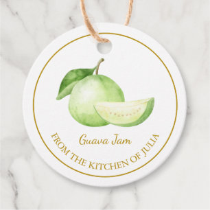 Simple Homemade Guava Jam Hang Tag l White Geschenkanhänger