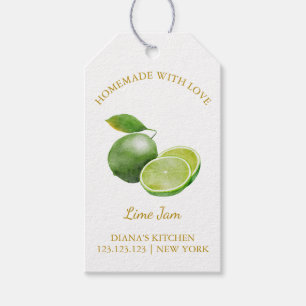 Simple Homemade Limon Jam Hang Tag l White Geschenkanhänger