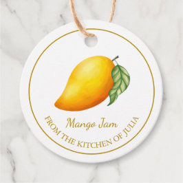 Simple Homemade Mango Jam Hang Tag l White Geschenkanhänger
