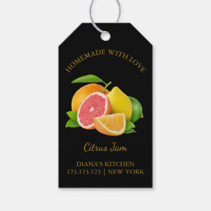 Simple Homemade Mixed Citrus Jam Hang Tag Geschenkanhänger