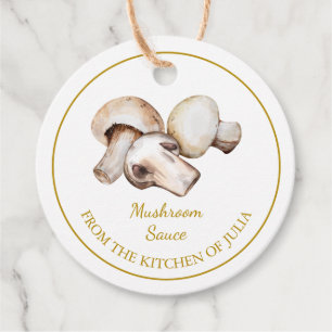 Simple Homemade Mushroom Sauce Hang Tag Geschenkanhänger
