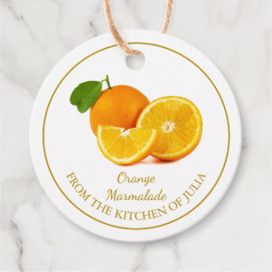 Simple Homemade Orange Marmalade Hang Tag Geschenkanhänger