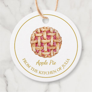 Simple Homemade Pie Hang Tag l White Geschenkanhänger