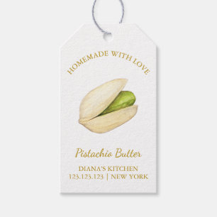 Simple Homemade Pistachio Butter Hang Tag Geschenkanhänger