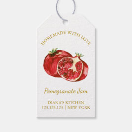 Simple Homemade Pomegranate Jam Hang Tag l White Geschenkanhänger